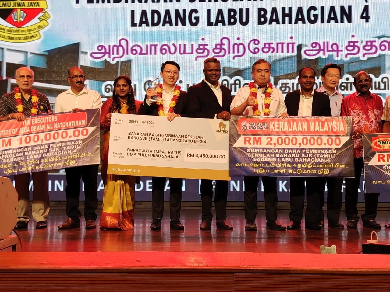 Matrix Supports New Tamil School to Strengthen Educational Infrastructure in Sendayan
